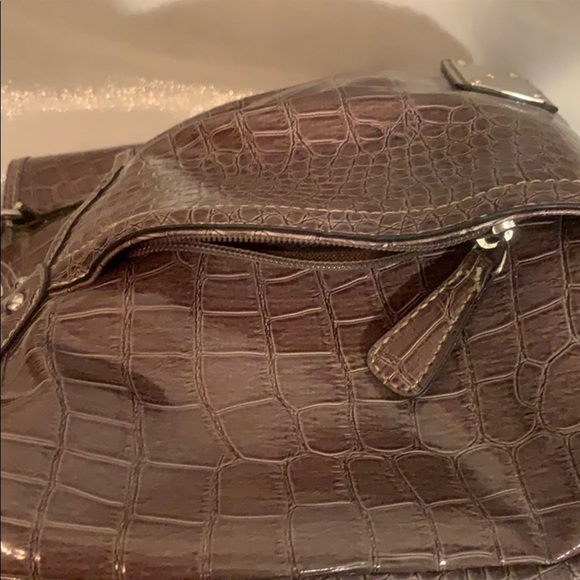 🌻 Nine West brown metallic shoulder bag. Like new - Picture 5 of 7